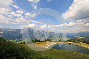 Landscape of the mountains in austria europe