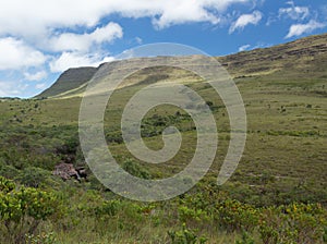 Landscape and mountains in the Chapada Diamantina National Park, Brazil.