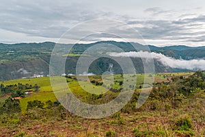 Landscape of the mountains of colombia