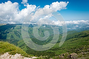 Landscape in mountains at a daytime