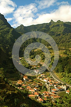 Landscape in the mountains of Madeira