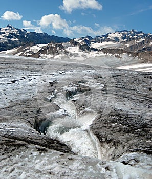 Landscape of mountains on North Caucasus