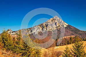 Landscape with mountains at springtime