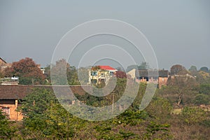 The landscape Of mountaint village in Hunan