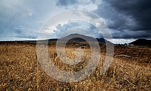 Landscape of Mourne mountains