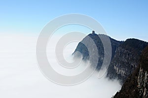 Landscape of moutains tops