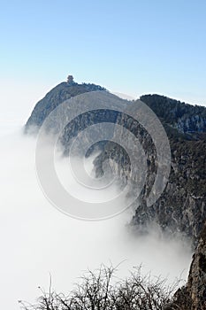 Landscape of moutains tops