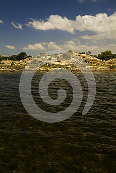 Landscape of Mozia island, San Pantaleo, Sicily, Italy