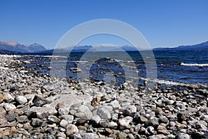 Landscape of Nahuel Huapi lake in argentina