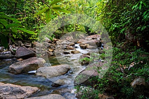 Landscape of Namtok Tamot or Namtok Mom Chui located in Tamot Wildlife Protection Unit, Phatthalung