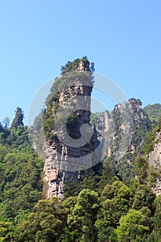 Landscape of national forest park at Zhangjiajie