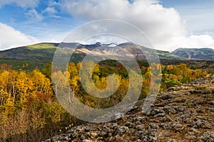 Landscape in the national park Daisetsuzan