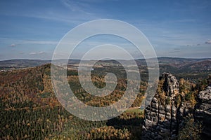 Landscape in the national park of the saxonian suisse