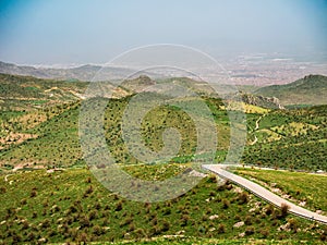 Landscape of natural green area of afyon photo