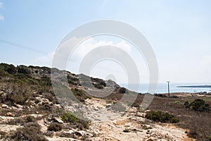 Landscape of a natural park Cape Greco near Ayia Napa, Cyprus