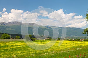 Landscape of nature near Kalofer city, Stara Planina, Bulgaria