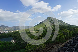 Landscape of nature in Oahu, Hawaii