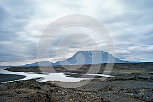 Landscape near caldera Askja, Iceland