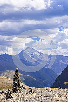 Landscape near Col de l'Iseran, Savoy, France