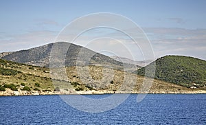 Landscape near Igoumenitsa and Corfu. Greece