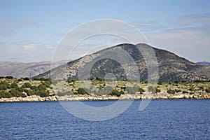 Landscape near Igoumenitsa and Corfu. Greece