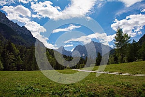 Landscape near Jasna Lake in Slovenia