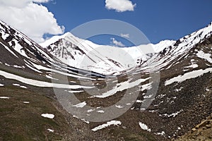 Landscape near the Khardung Pass, Ladakh, India photo