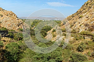 Landscape near Lake Badi. Udaipur. India