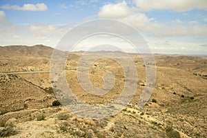 Landscape near Matmata in the south of Tunisia