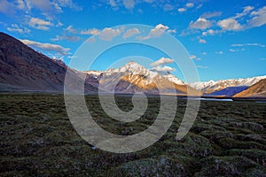 A landscape near Rangdum on the way to Zanskar,