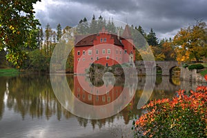 Landscape near Red /Cervena/ Lhota castle /Zamek/ , Czech Republich