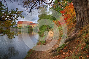 Landscape near Red /Cervena/ Lhota castle, Czech Republic photo