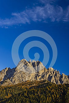 Landscape near Sella di Razzo and Sella di Rioda pass, Carnic Alps, Friuli-Venezia Giulia, Italy photo