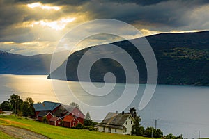 Landscape near Utvik on the Nordfjord Norway