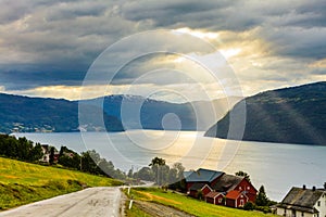 Landscape near Utvik on the Nordfjord Norway