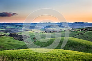 Landscape near Volterra, Tuscany, Italy