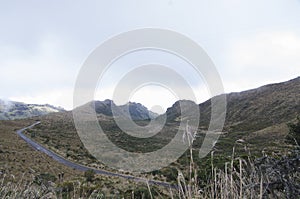 Landscape of the Nevado del Ruiz photo