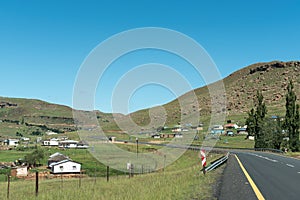 Landscape next to road R65 near Mount Fletcher