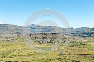 Landscape next to road R65 near Mount Fletcher