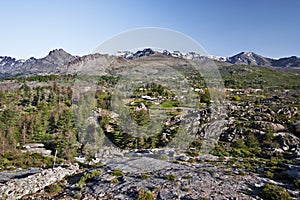 Landscape of Niolo region in Central Corsica