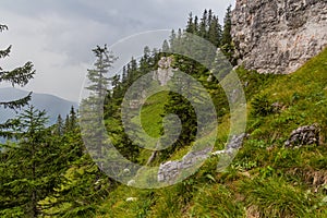 Landscape of Nizke Tatry mountains, Slovak