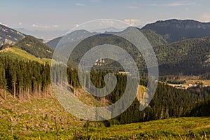 Landscape of Nizke Tatry mountains, Slovak