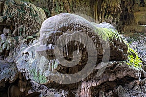 Landscape of Nok Nang Aen Cave at Lam Khlong Ngu National Park, Kanchanaburi, Unseen in Thailand