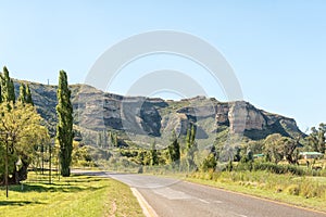 Landscape North of Clarens with Titanic Rock to the right