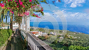 Landscape with north coast of La Palma, Canary Islands