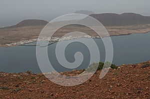 Landscape in the north of Lanzarote.