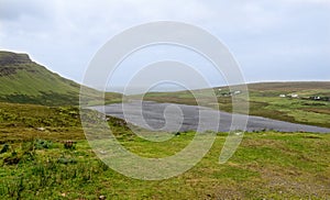 Landscape north of Neist Point, Scotland photo