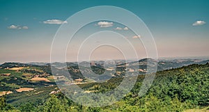 Landscape of Northern Apennines in the Bologna province