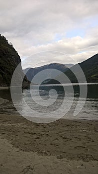 Landscape Of Norway. The fjords, the sky.