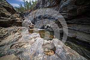 The landscape of Ob-Karn national park in the northern of Thailand.